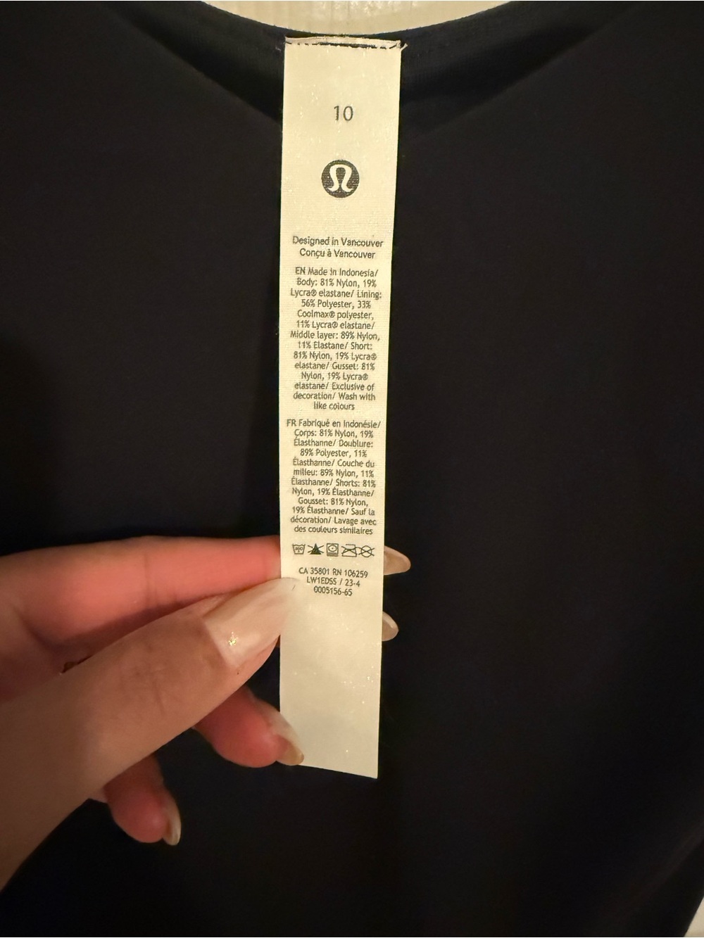 Lululemon Align Dress Black Size 10 Built-In Bra Shorts Pockets - Picture 6 of 9